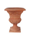 Festooned Chalice Vase in Terracotta